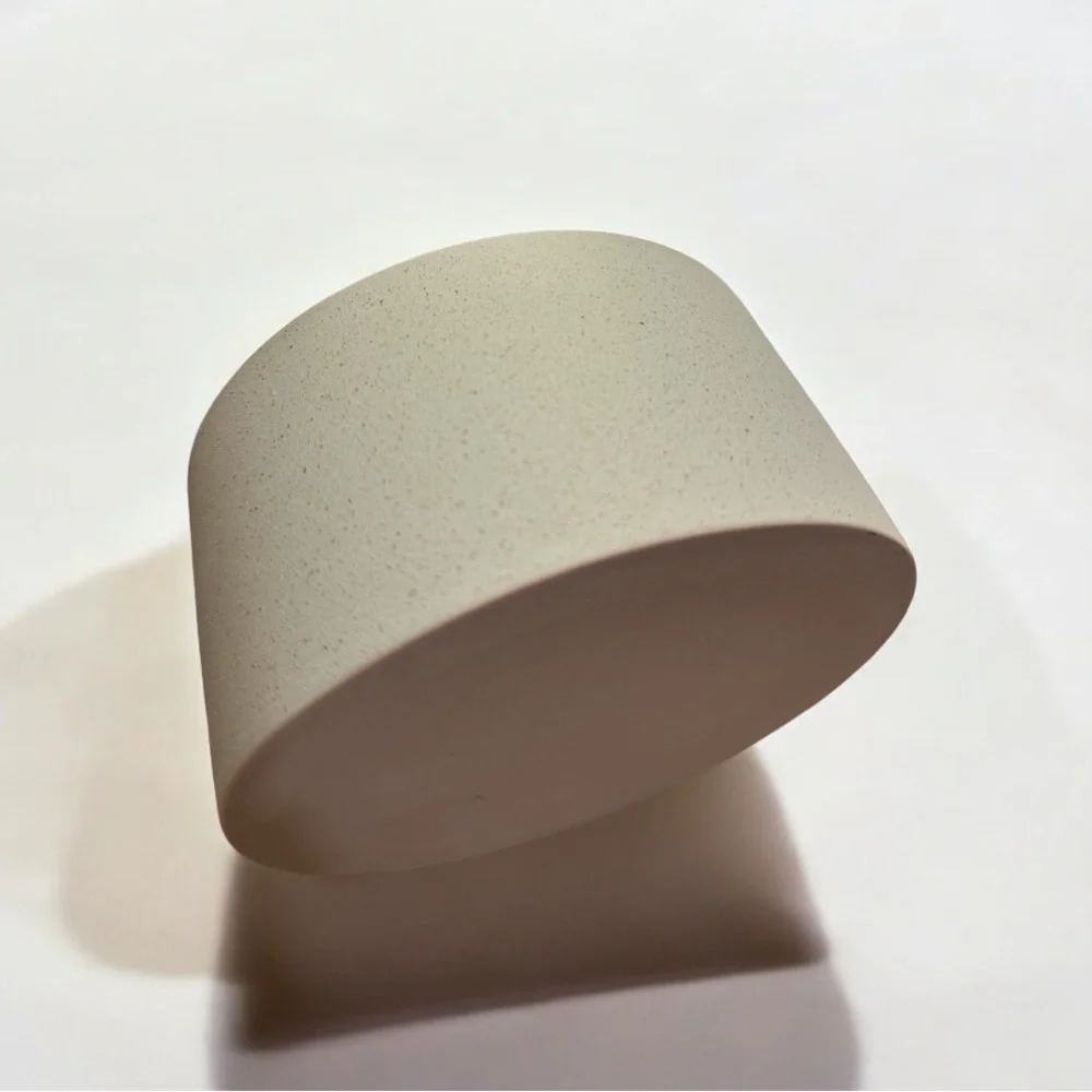 Ceramic Textured Pastel Blue Matte Dog Bowl 14oz